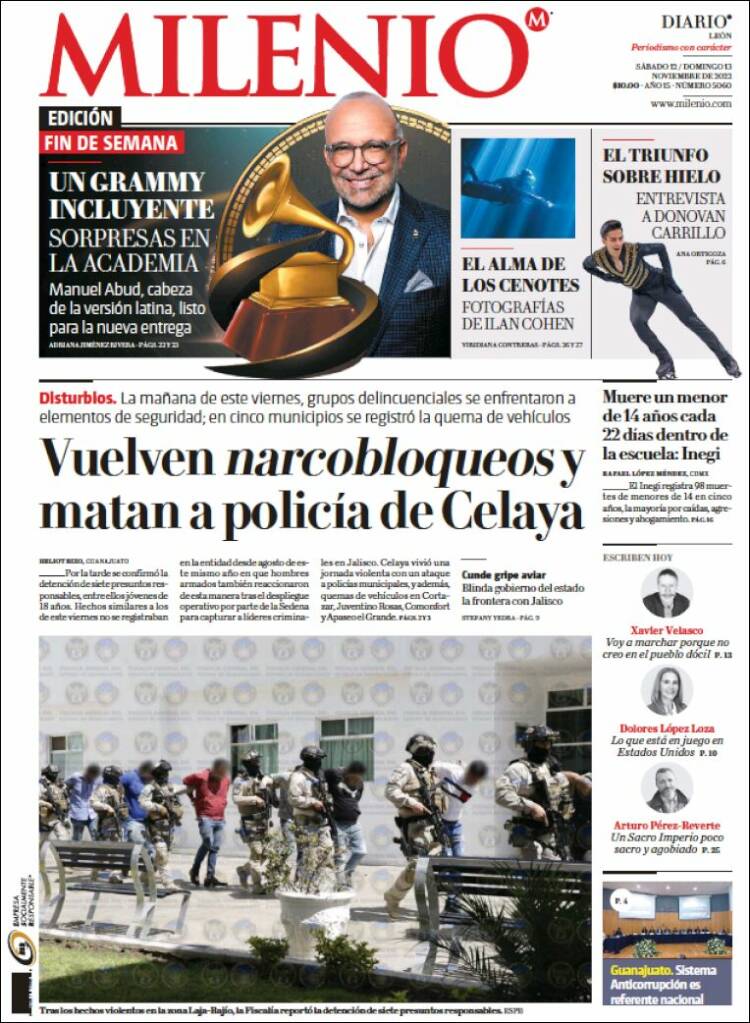 Portada de Milenio de León (México)