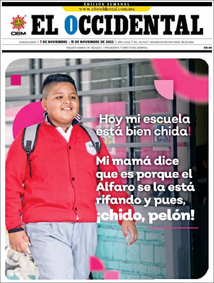 Portada de El Occidental (México)