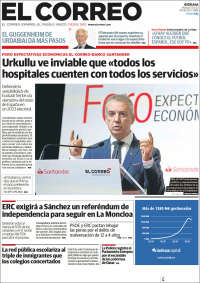 Portada de El Correo (Spain)