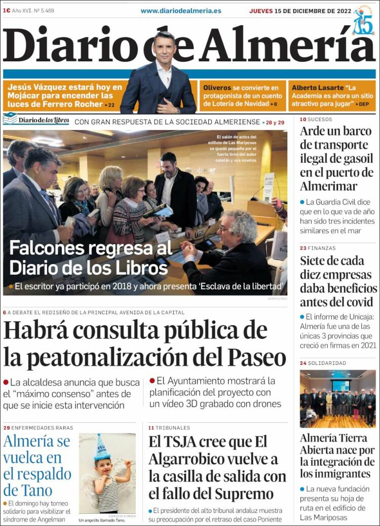 Portada de Diario de Almería (España)
