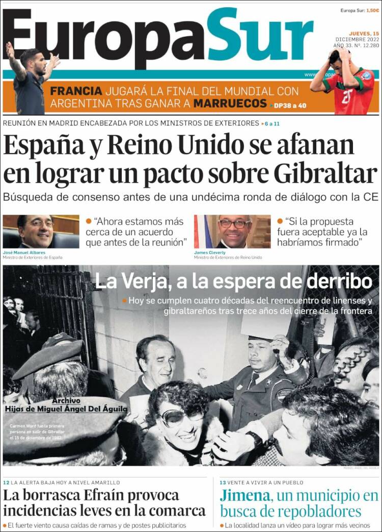 Portada de Europa Sur (España)