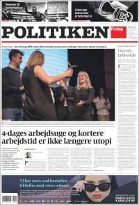 Portada de Politiken (Dinamarca)