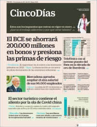 Portada de Cinco Días (España)