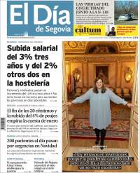 Portada de El Día de Segovia (Espagne)