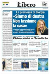 Portada de Libero (Italie)