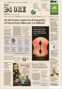 Portada de Il Sole 24 ORE (Italia)