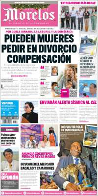 Portada de Diario de Morelos (Mexico)