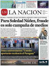 Portada de La Nación (Paraguay)