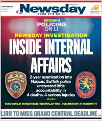 Portada de Newsday (États-Unis)