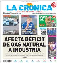 Portada de La Crónica de Baja California (México)