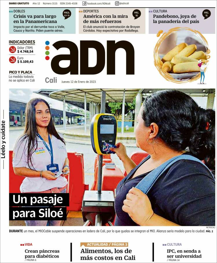Portada de ADN - Cali (Colombia)