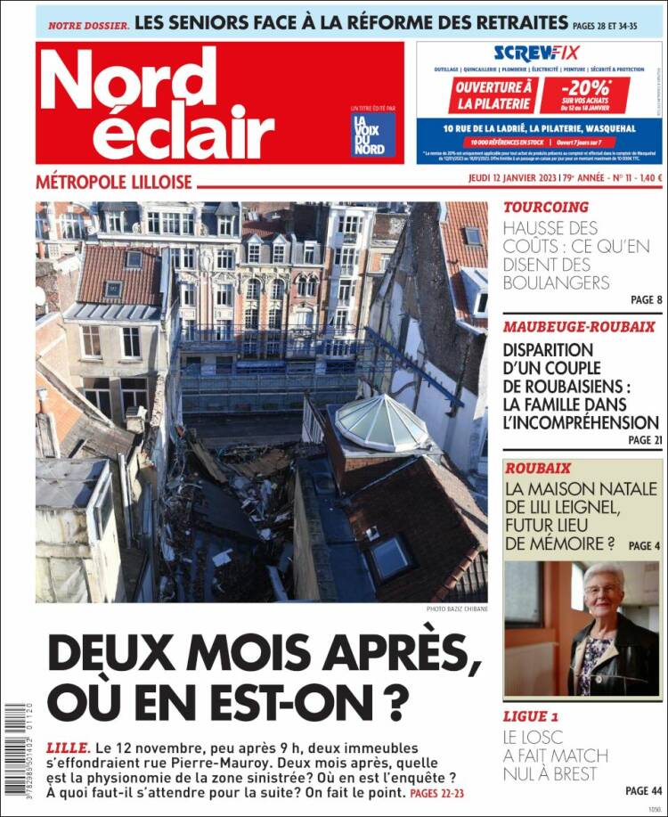 Portada de Nord Éclair (Francia)