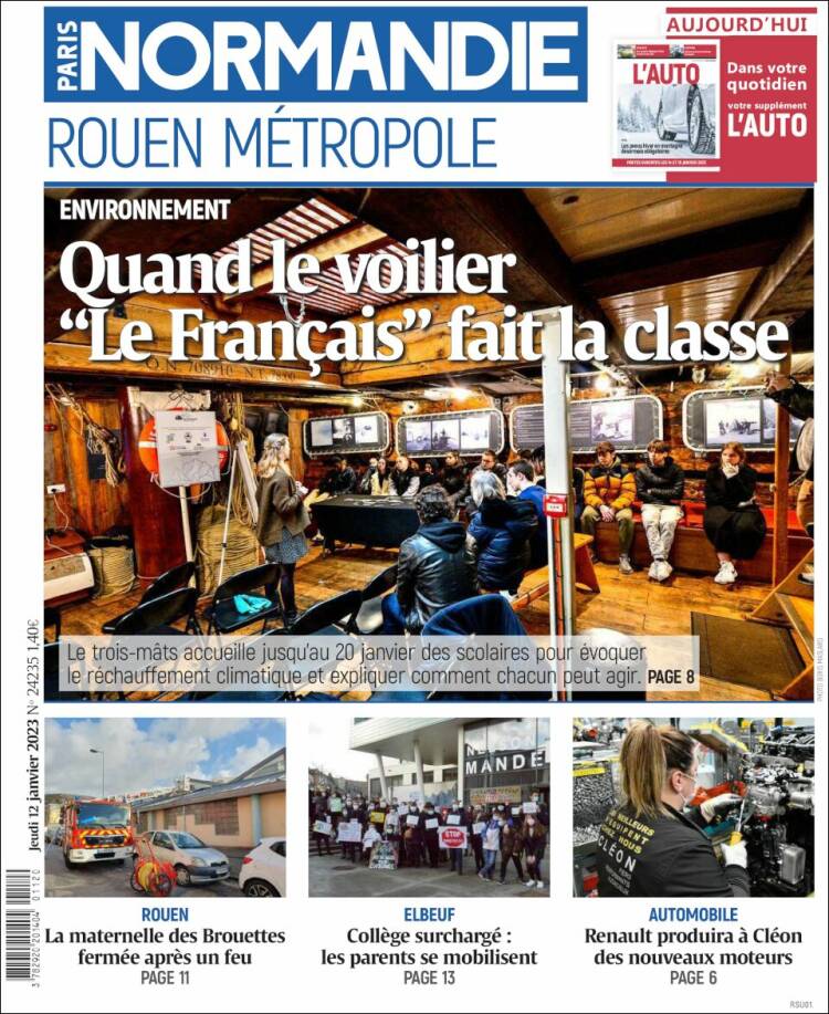 Portada de Paris Normandie (Francia)