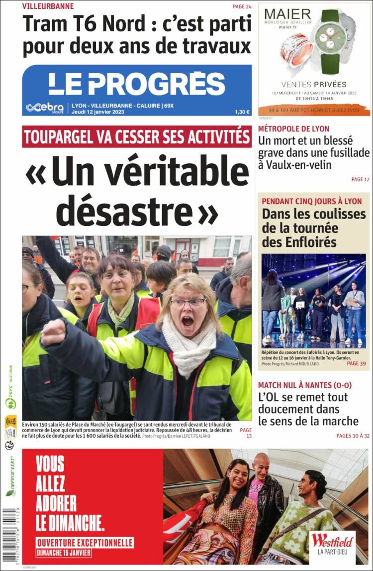 Portada de Progres de Fecamp (Francia)