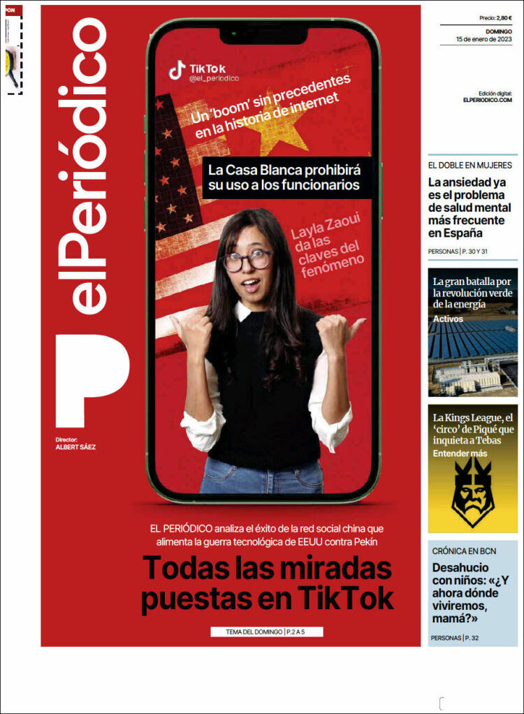 Portada de El Periódico (Spain)