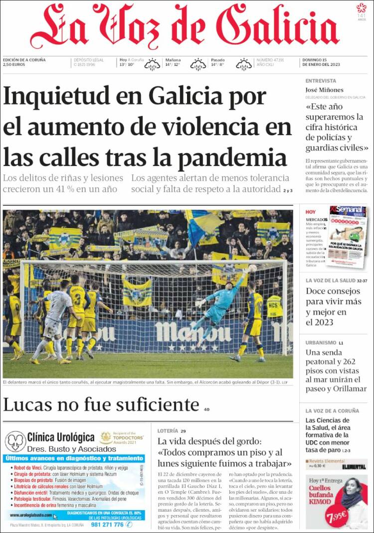 Portada de La Voz de Galicia (Spain)