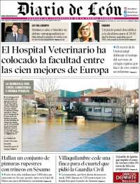 Portada de Diario de León (España)