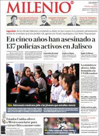 Portada de Milenio - Jalisco (México)