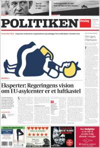 Portada de Politiken (Dinamarca)