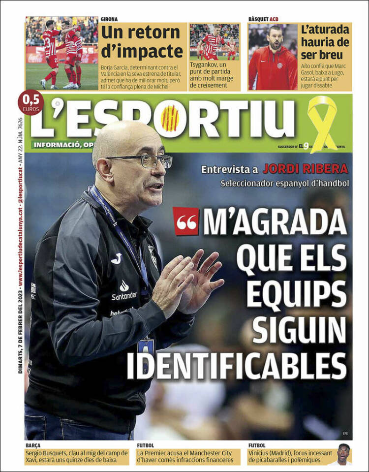 Portada de L'Esportiu : Girona (España)