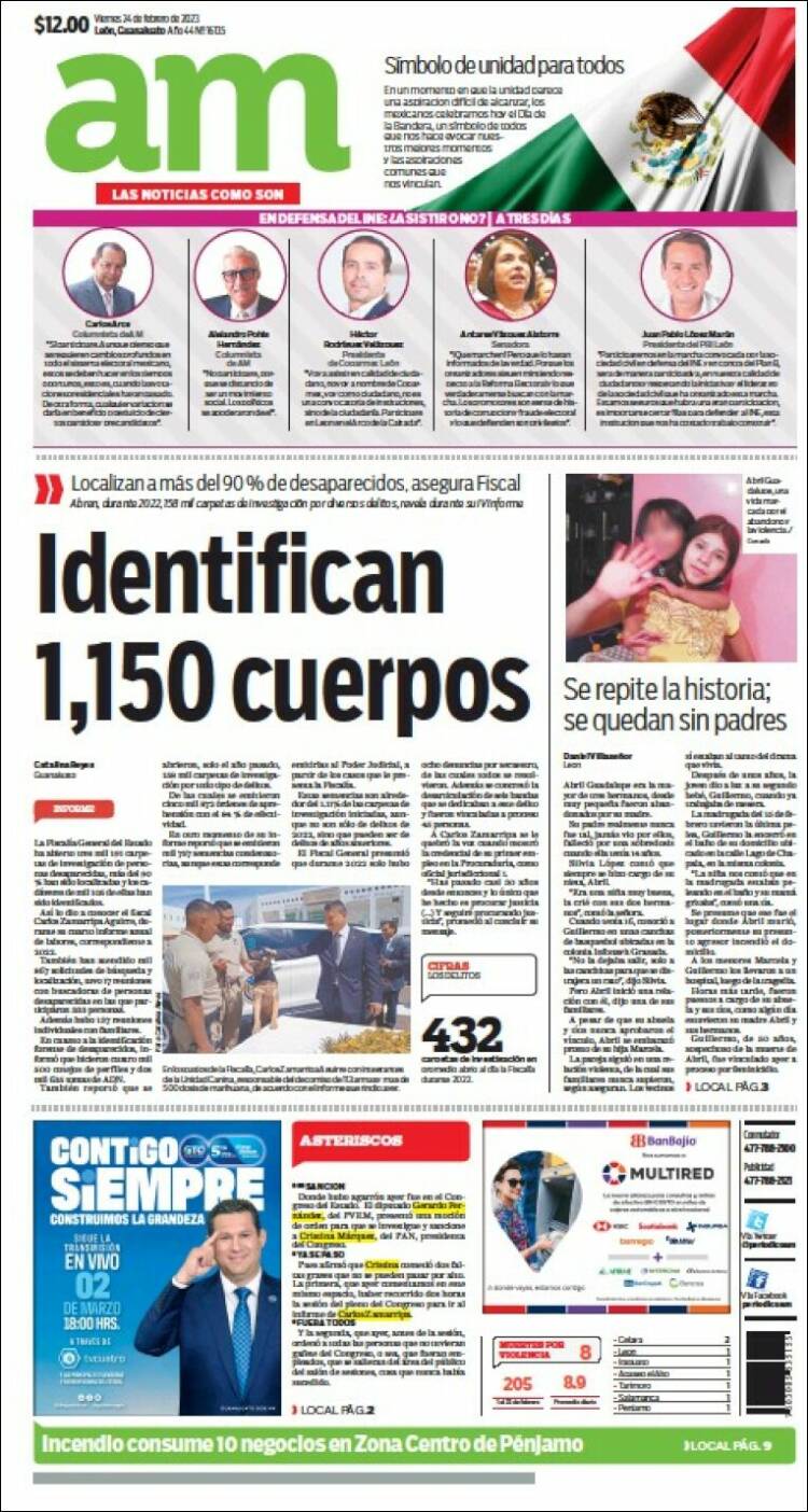 Portada de Al Día A.M. (México)