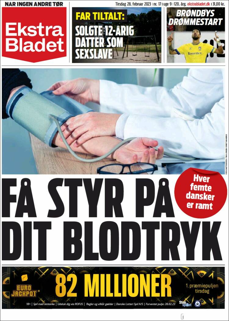 Portada de Ekstra Bladet (Denmark)