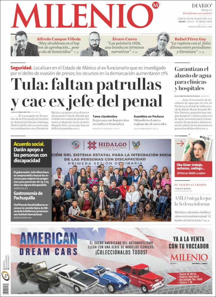 Portada de Milenio de Hidalgo (México)