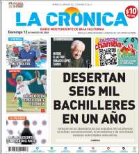 Portada de La Crónica de Baja California (Mexique)