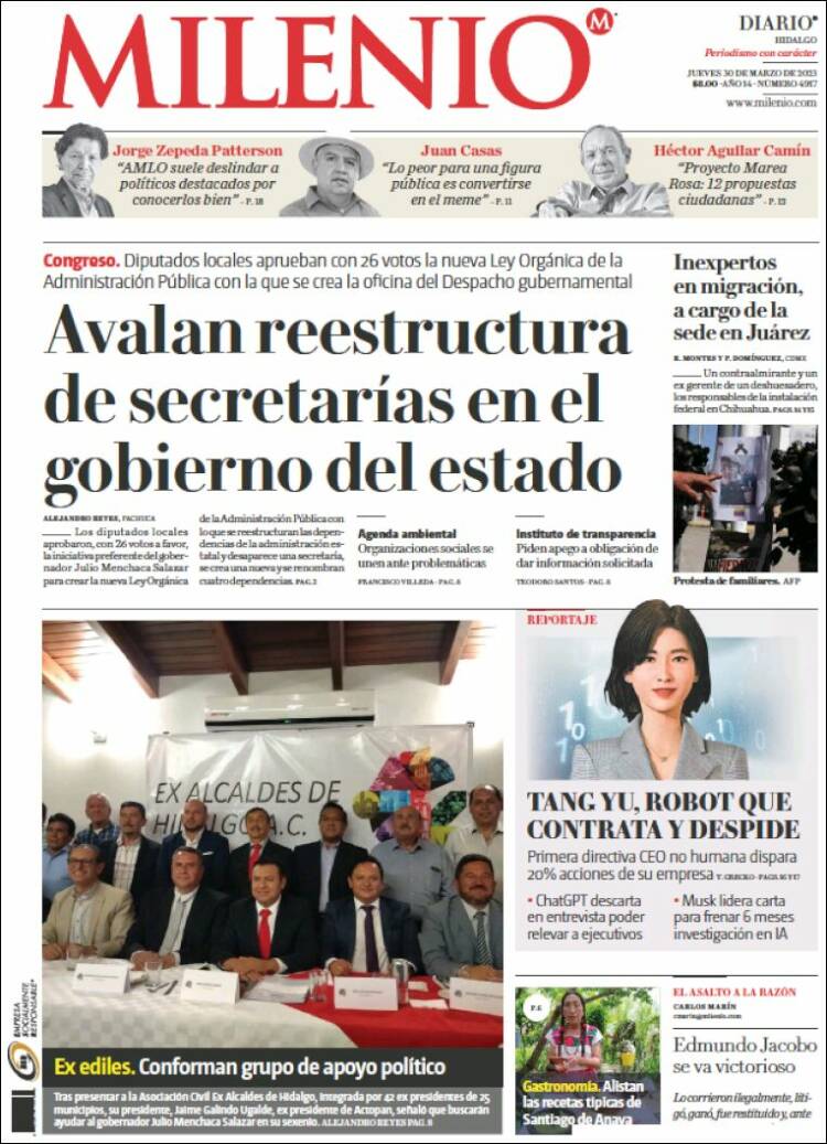 Portada de Milenio de Hidalgo (México)