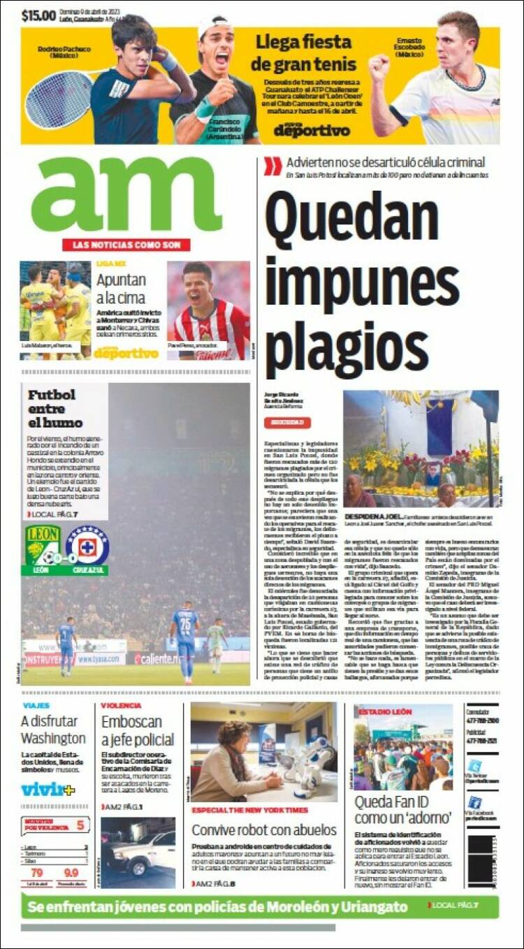 Portada de Al Día A.M. (México)