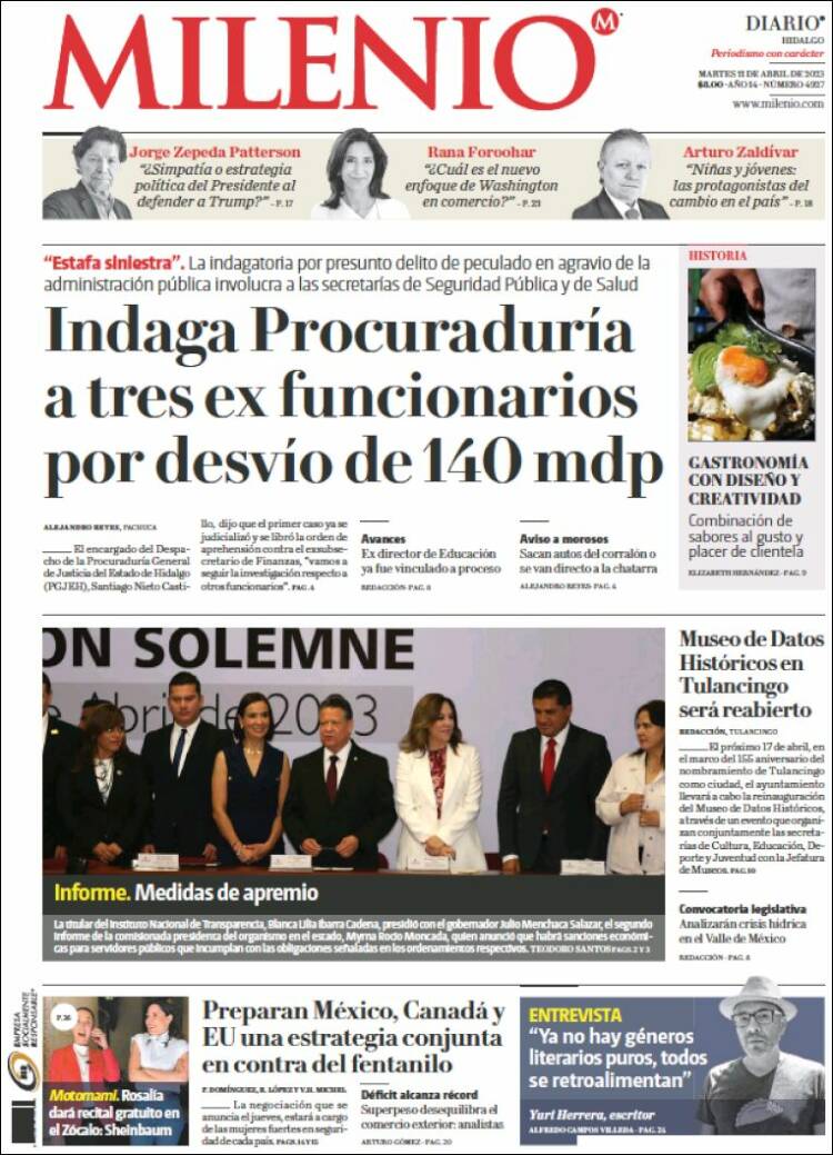 Portada de Milenio de Hidalgo (México)