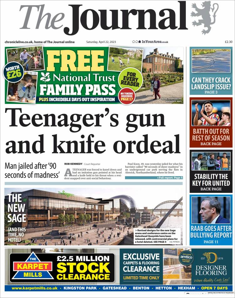 Portada de The Journal (Reino Unido)