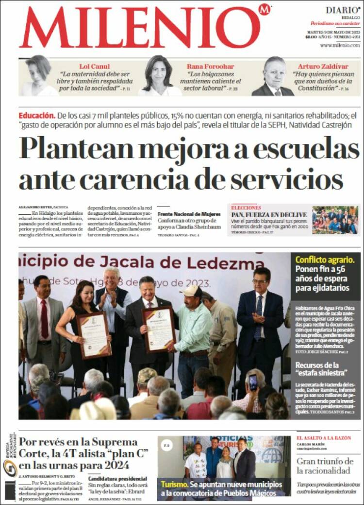 Portada de Milenio de Hidalgo (México)