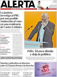Portada de Alerta - El Diario de Cantabria (España)