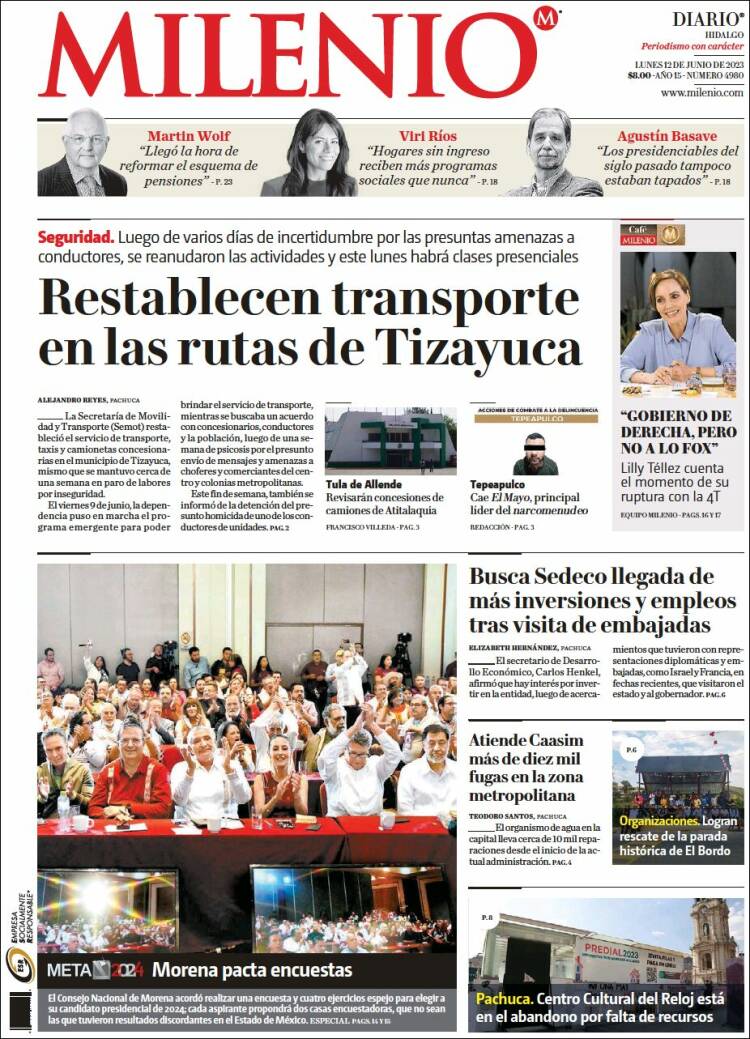 Portada de Milenio de Hidalgo (México)