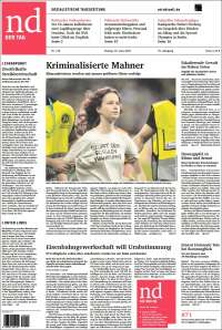 Portada de Neues Deutschland (Germany)