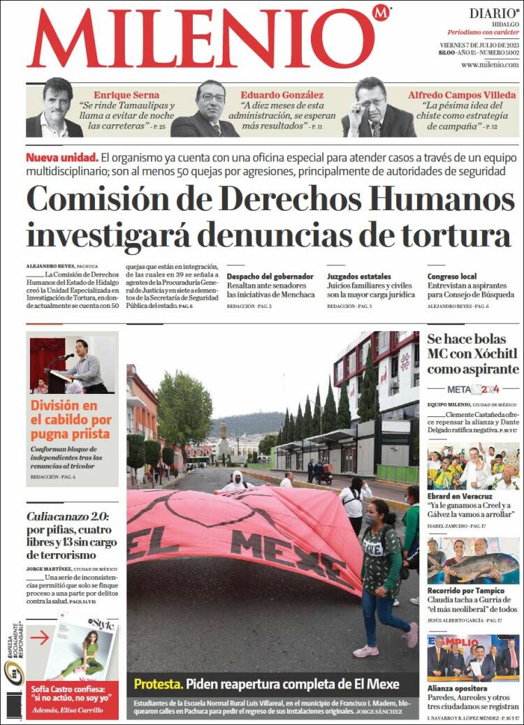 Portada de Milenio de Hidalgo (Mexique)