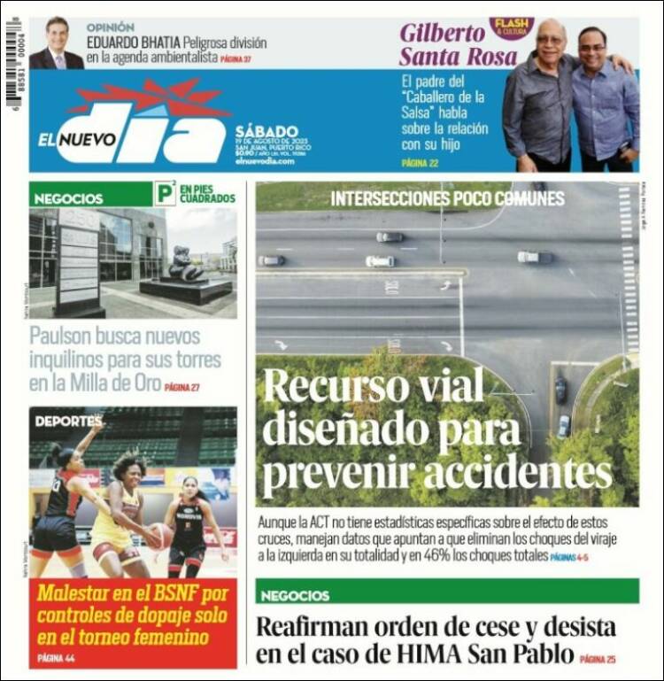 Portada de El Nuevo Día (Puerto Rico)