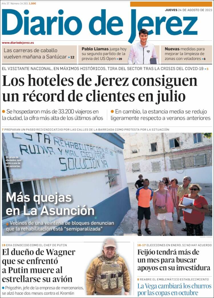 Portada de Diario de Jerez (España)