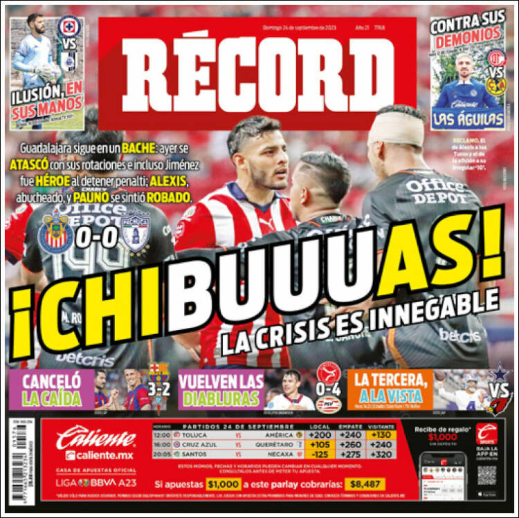 Portada de Record (México)
