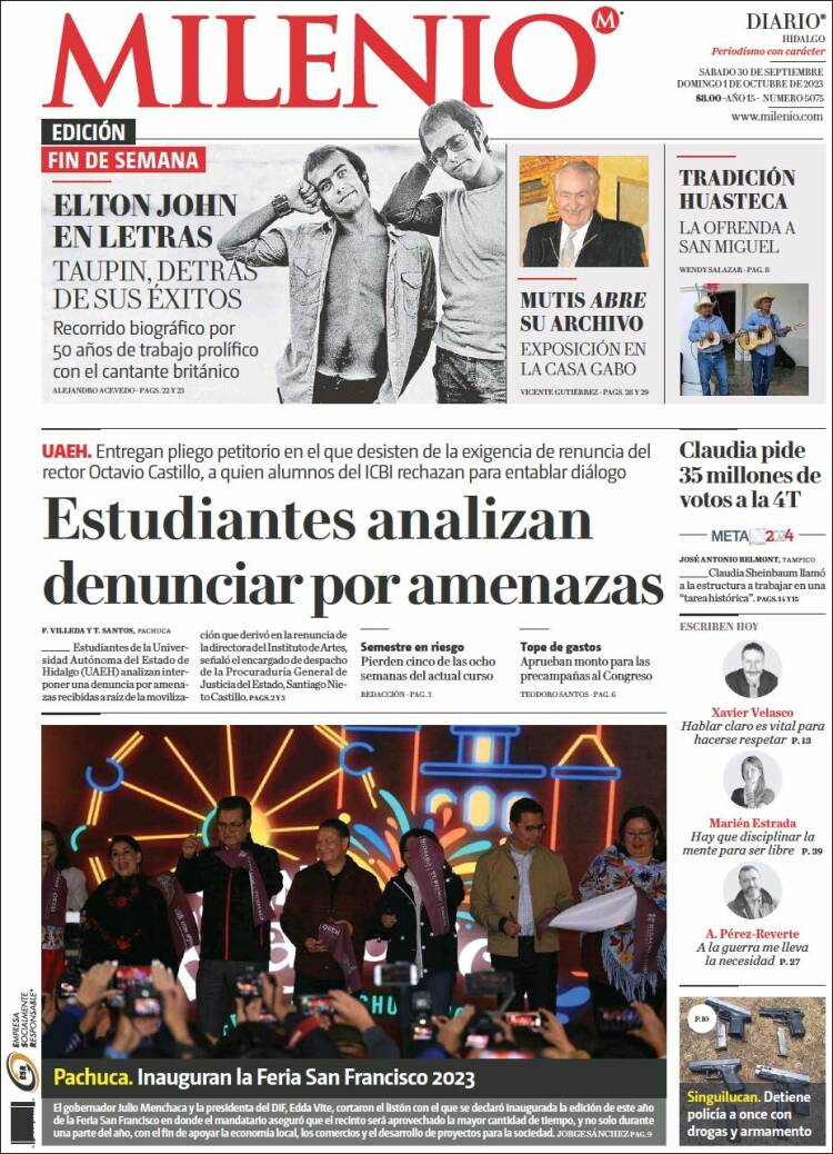 Portada de Milenio de Hidalgo (México)
