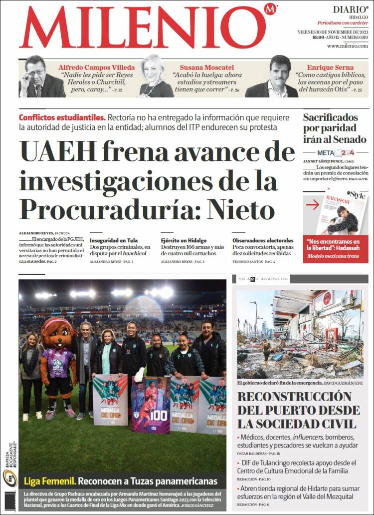 Portada de Milenio de Hidalgo (México)