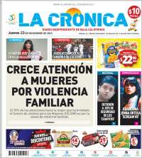Portada de La Crónica de Baja California (México)