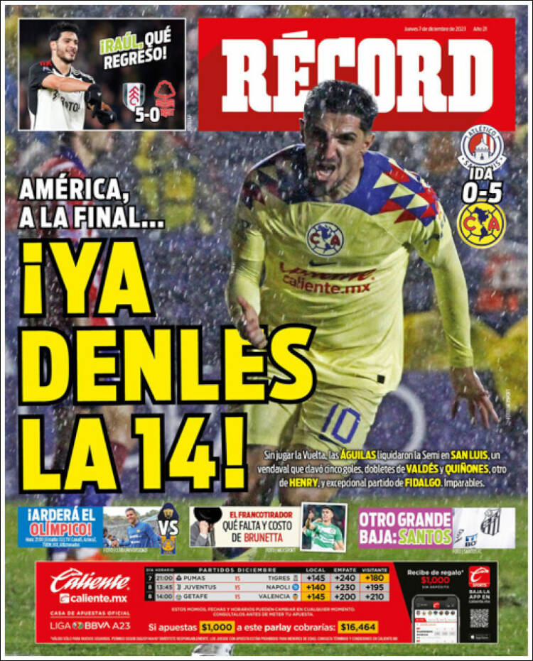 Portada de Record (México)