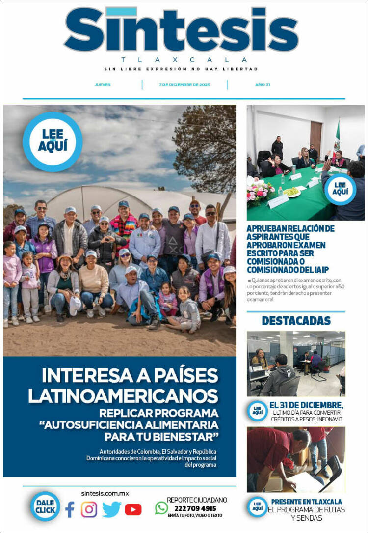 Portada de Síntesis de Tlaxcala (México)