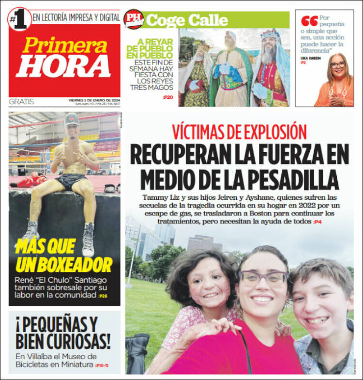 Portada de Primera Hora (Puerto Rico)