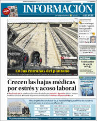 Portada de Diario Información (España)