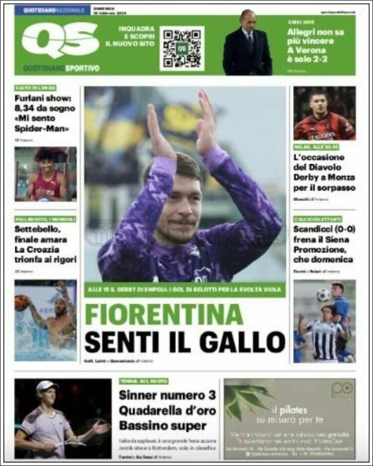 Portada de Quotidiano Sportivo (Italy)