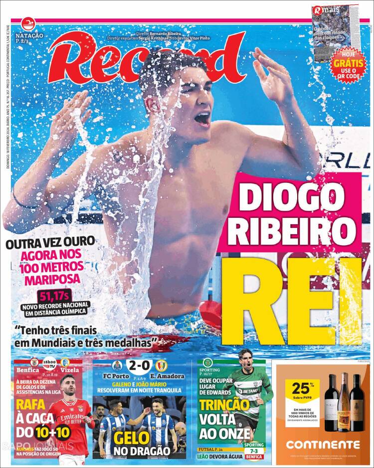 Portada de Record (Portugal)