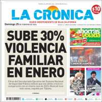 Portada de La Crónica de Baja California (México)
